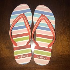 Coach flip flops